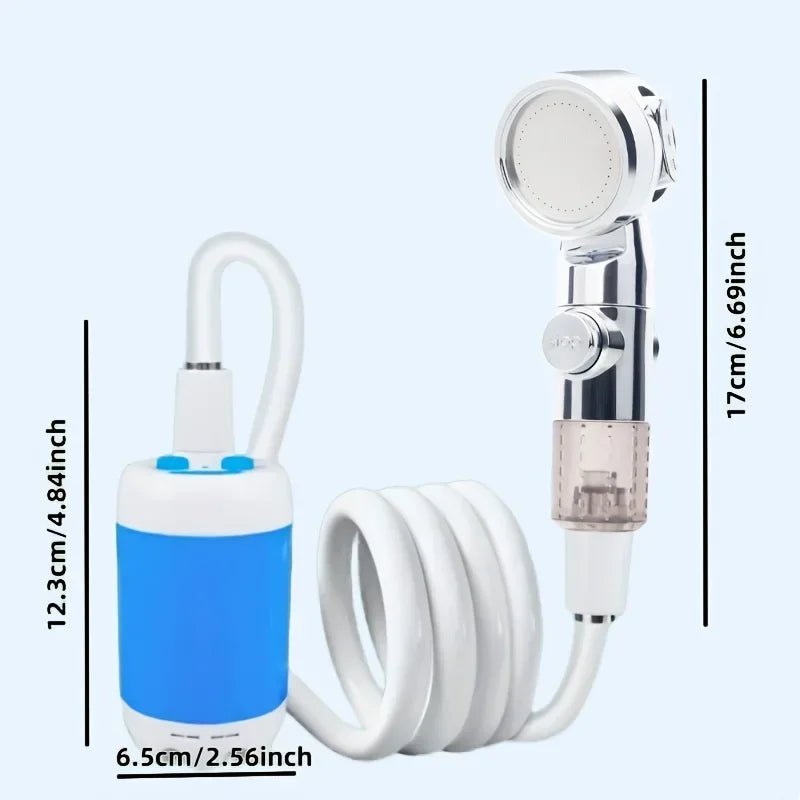 Portable USB Rechargeable shower head, Multi-Purpose Watering System,Garden Hose Nozzle with US Standard Connector for Outdoo